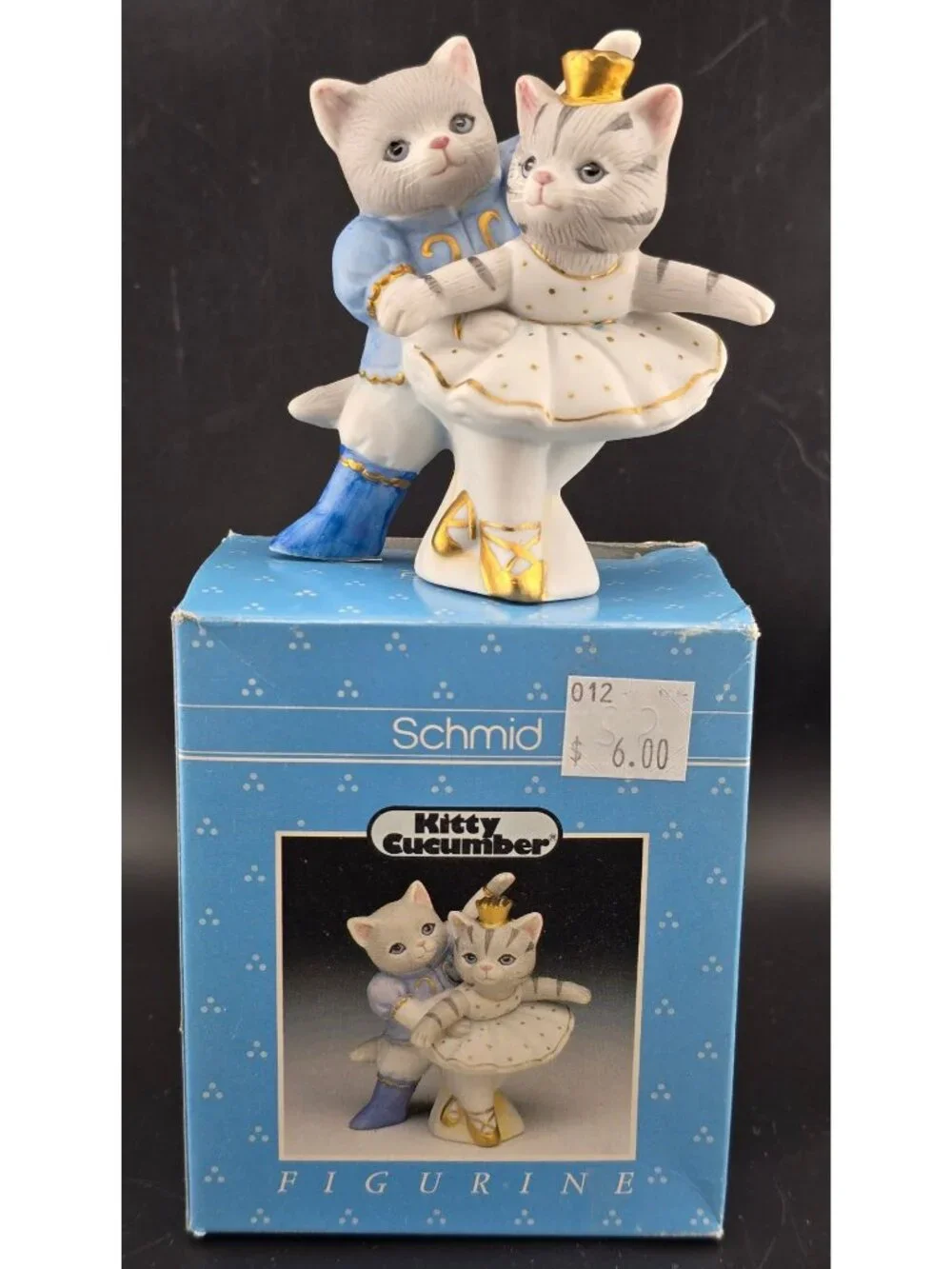 Kitty Cucumber & Albert Swan Lake Ballet Cats Schmid 1990 Annual Collectible